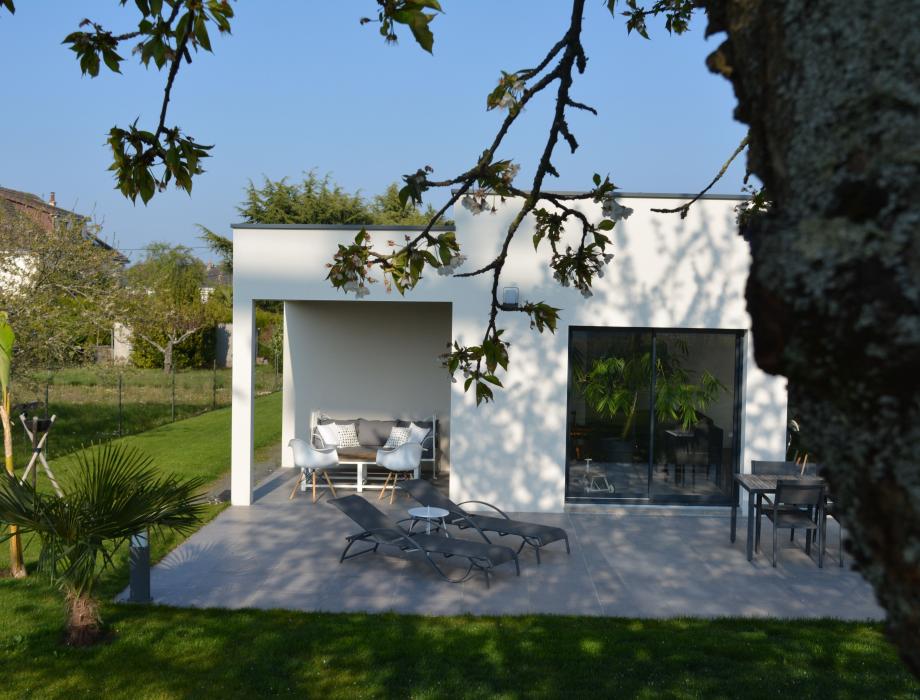 Extérieur : Construction d'une maison neuve à Saint Cyr sur Loire