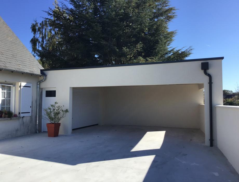 Construction d’un garage de 42m² avec carport de 25 m² + Clôture à Saint Antoine du Rocher